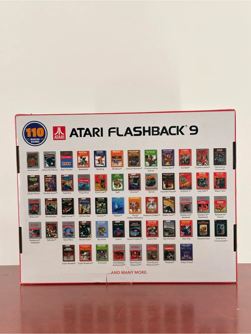 Atari Flashback 9 Classic Console - White Box with Red Accents